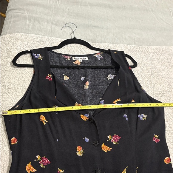 Reformation Black Floral Mini Dress - Picture 7 of 10